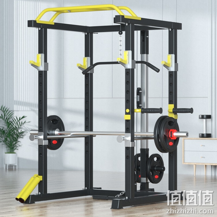 愛宸（aichen）多功能龍門架杠鈴舉重框式深蹲臥推架家用健身綜合訓(xùn)練器材 【升級加厚1.8】龍門架裸機(jī)