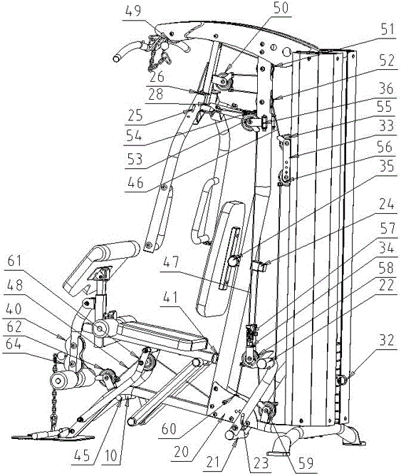 pg娛樂(lè)電子游戲 多功能單站綜合訓(xùn)練器的制作方法