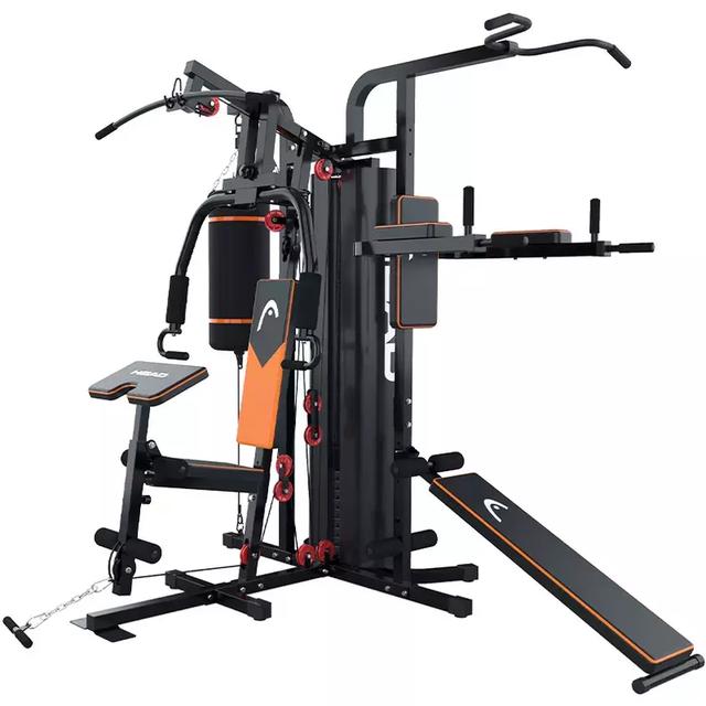 家庭版健身器材安裝教程_大型全身綜合訓練器_海德三人站綜合訓練器測評