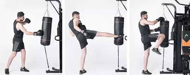 家庭版健身器材安裝教程_海德三人站綜合訓練器測評_大型全身綜合訓練器