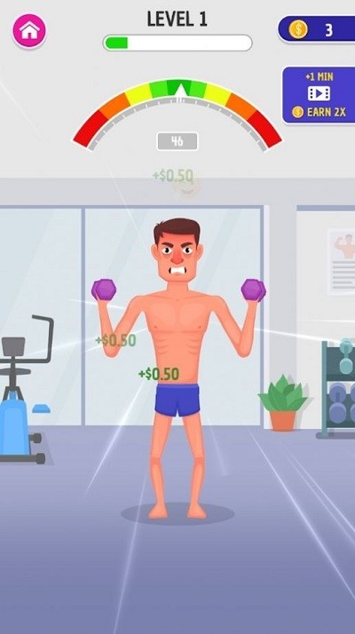 pg電子賞金試玩app 艱難的肌肉男是一款集休閑