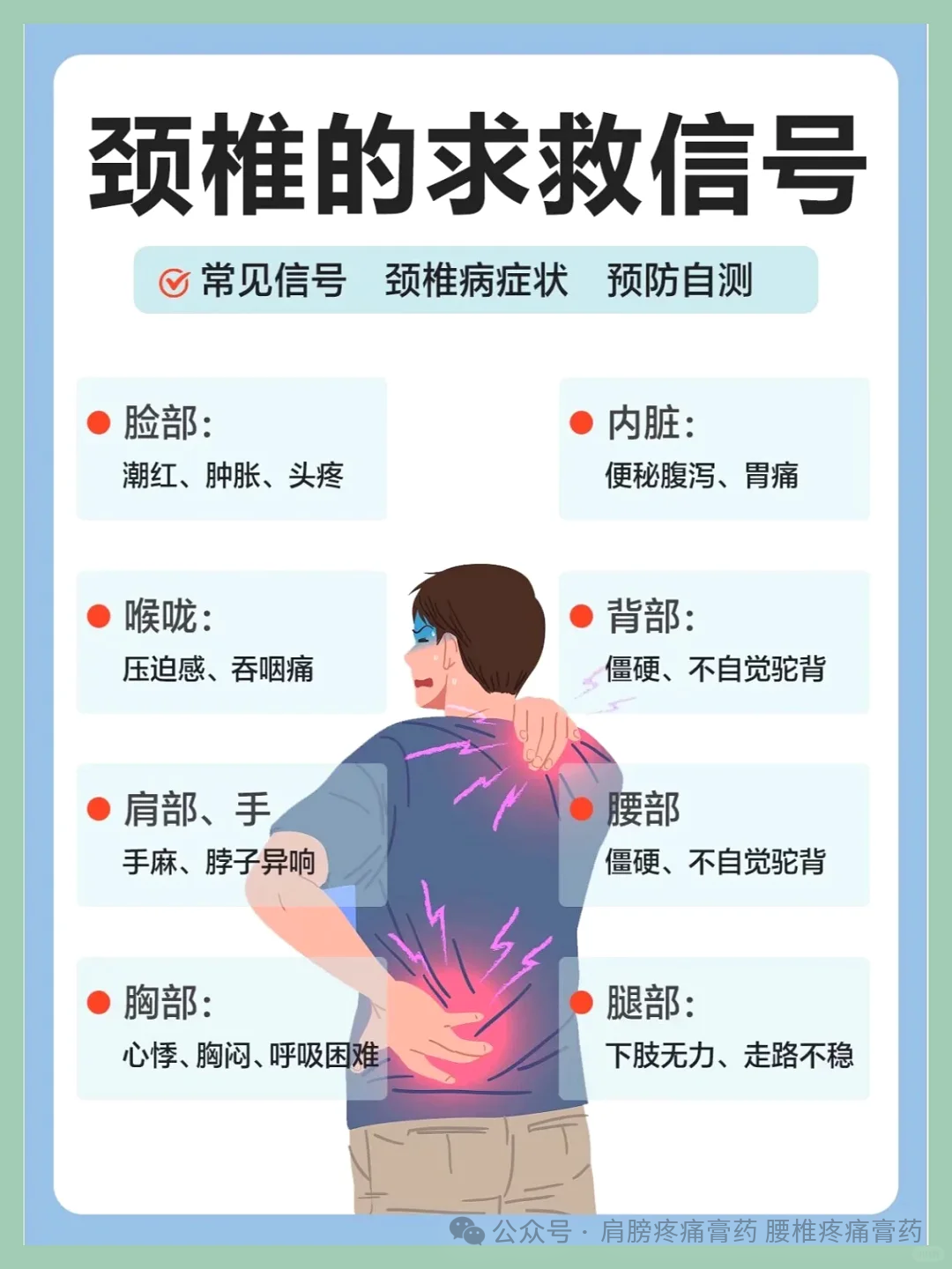 pg電子賞金試玩app 醫(yī)生不會告訴你的7個頸椎病自測方法