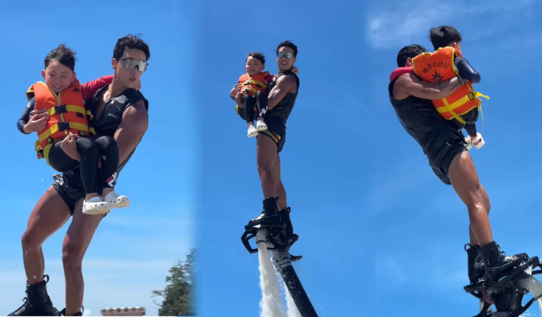 水上飛人極限運(yùn)動(dòng)_夏天健身運(yùn)動(dòng)_街頭極限健身沒有腿部?